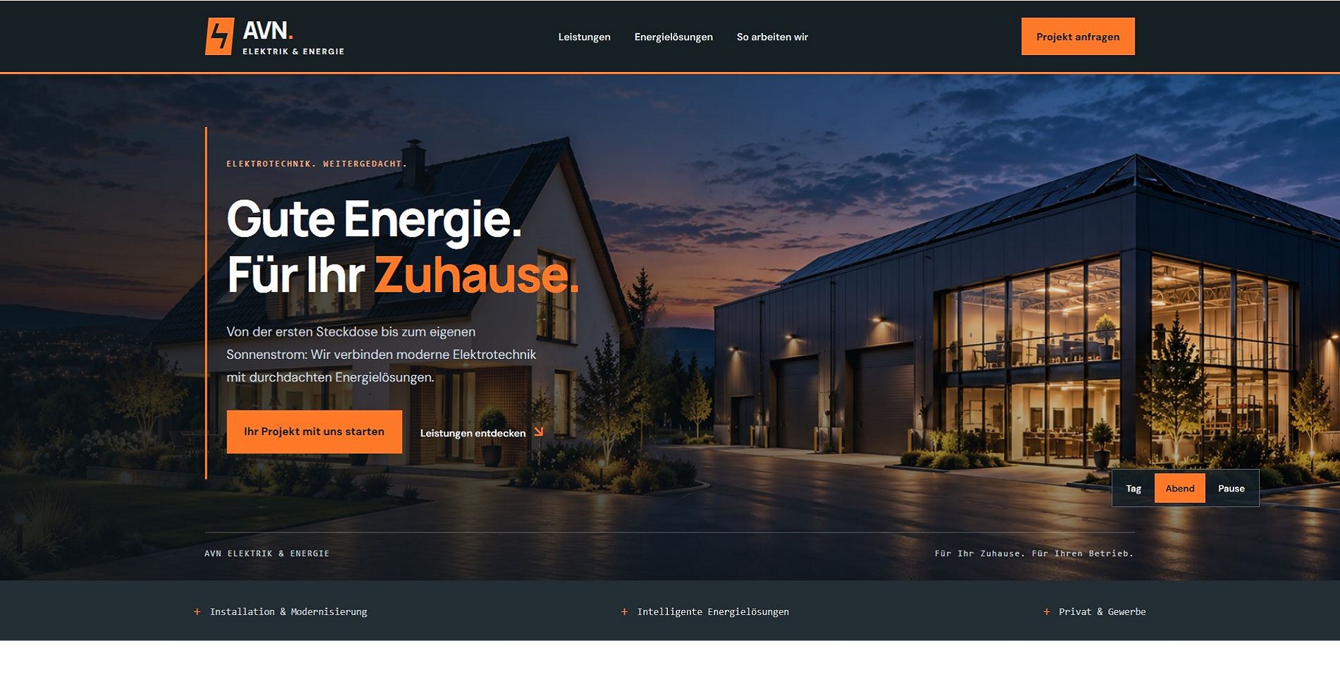 Screenshot AVN Elektrik