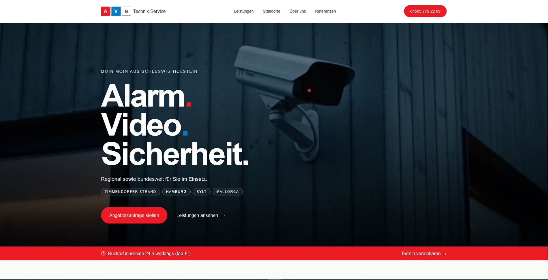 Screenshot AVN Sicherheit